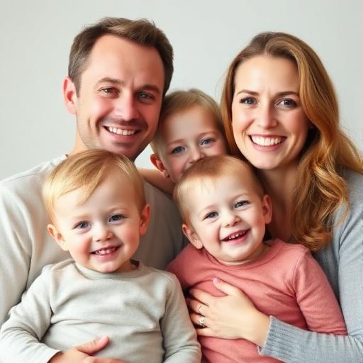 Porträtt av familjen Persson